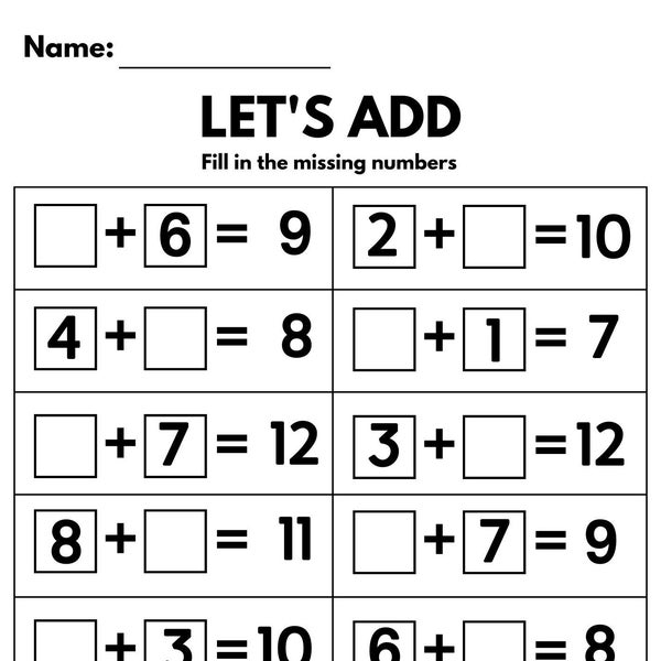 1st Grade Worksheets Etsy