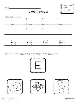 32 Fun Letter E Worksheets Kitty Baby Love
