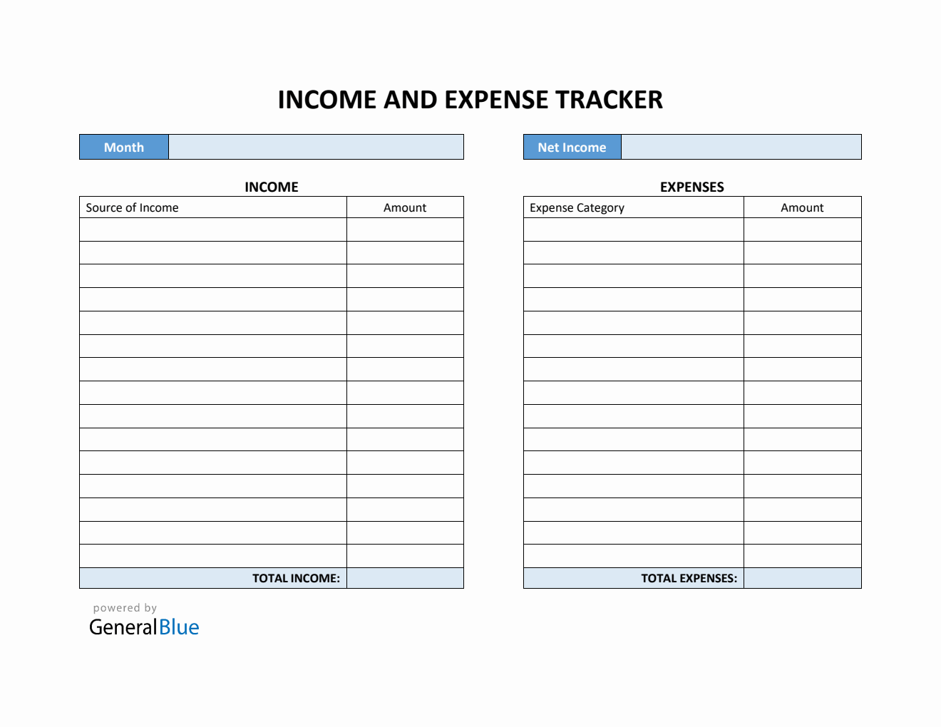 Business Expense Templates Worksheets Library