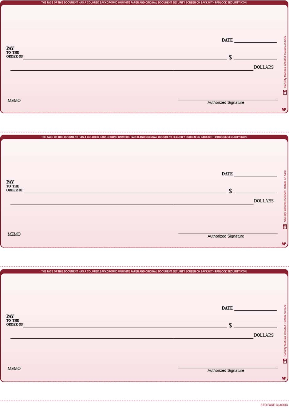 Buy QuickBooks Laser Checks 3 On Page Lowest Price Online 