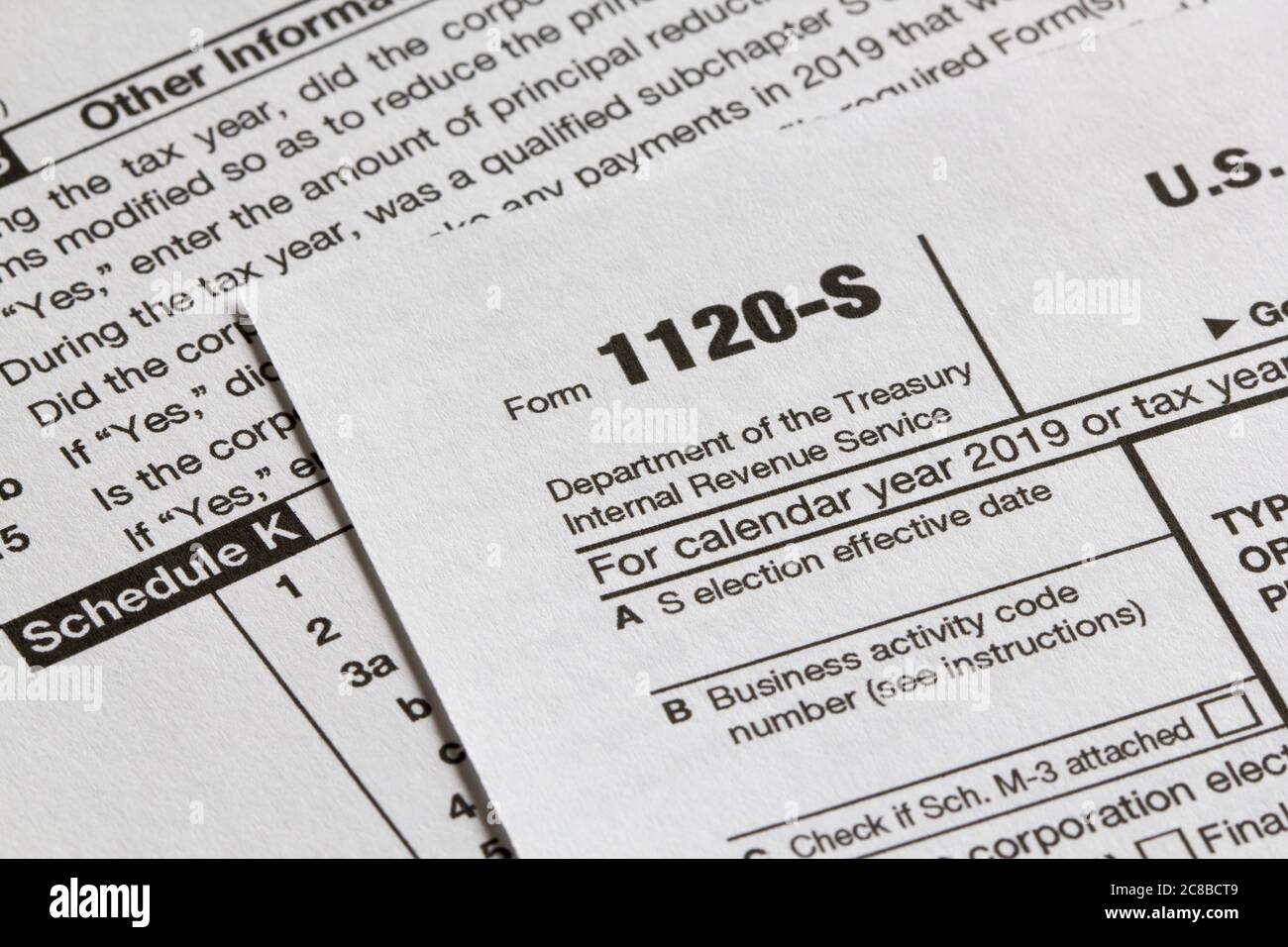 Form 1120 S U S Income Tax Return For An S Corporation Stock 