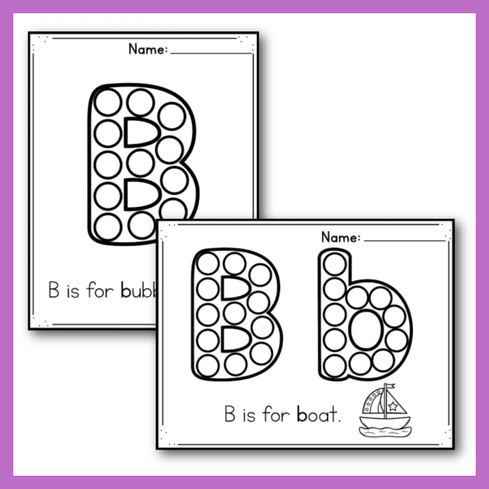 Free Letter B Worksheets For Kindergarten Infoupdate
