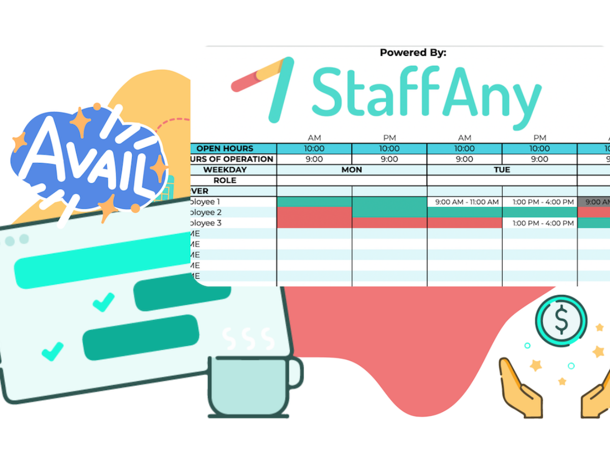 Free Template For Employee Availability StaffAny