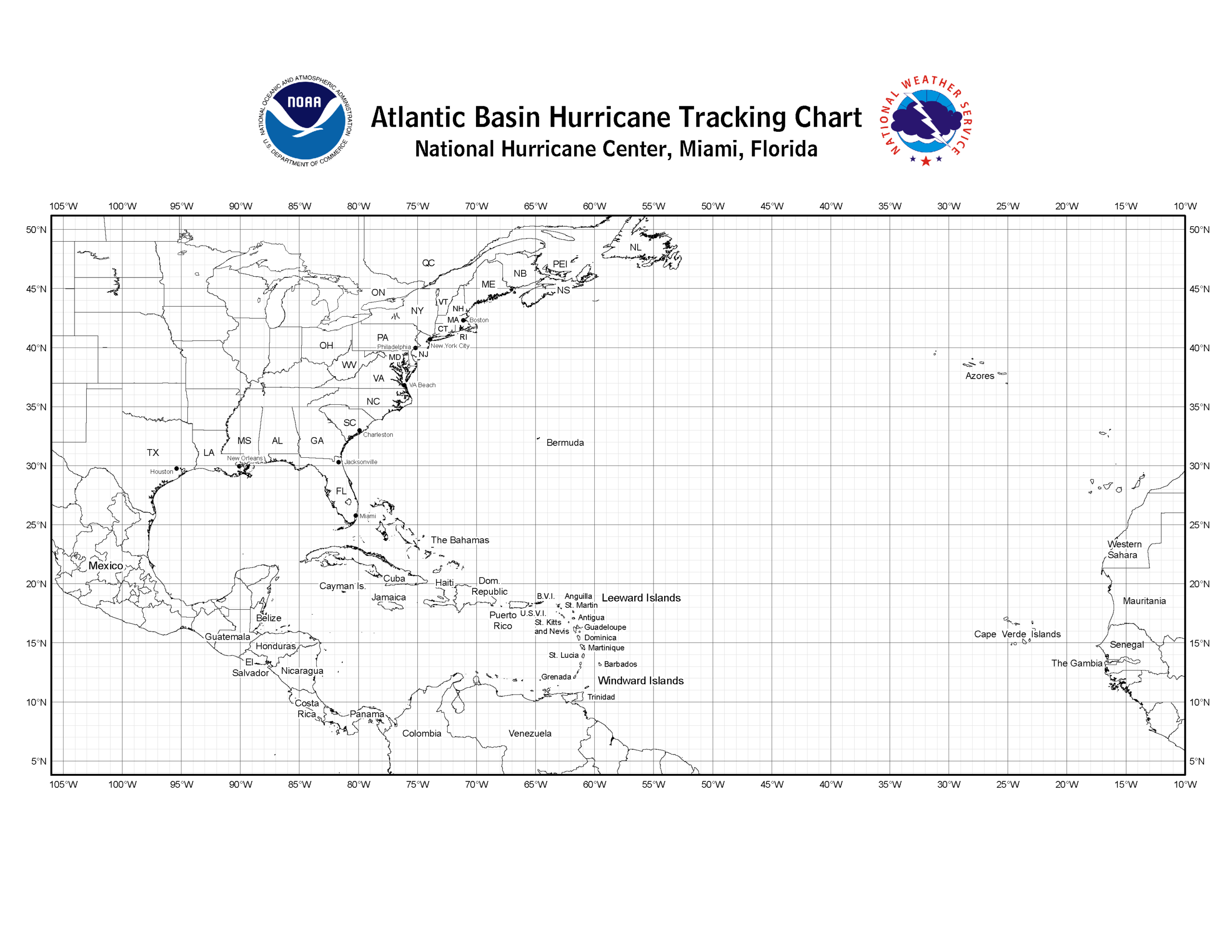 Hurricane Tracking Chart
