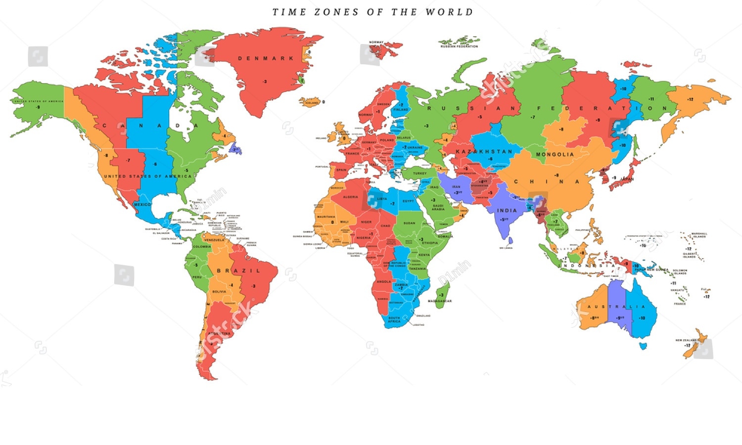 Map Of Time Zones Galaxyfas