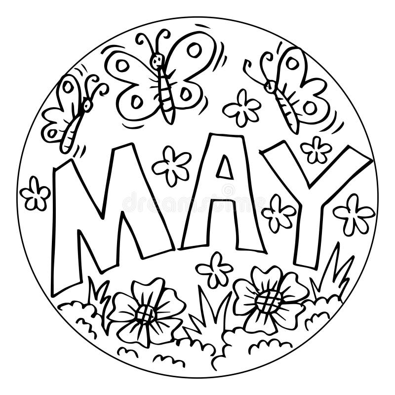May Coloring Page Stock Illustrations 2 211 May Coloring Page Stock Illustrations Vectors U0026 Clipart Dreamstime