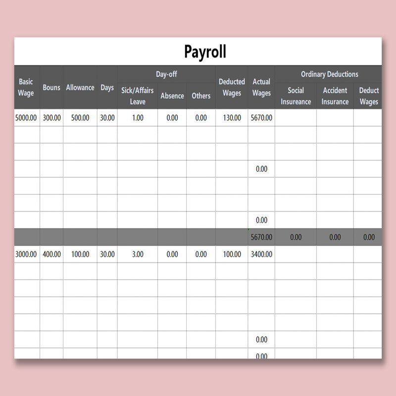 Top 10 Payroll Excel Templates Free Download 2022 WPS Office Academy