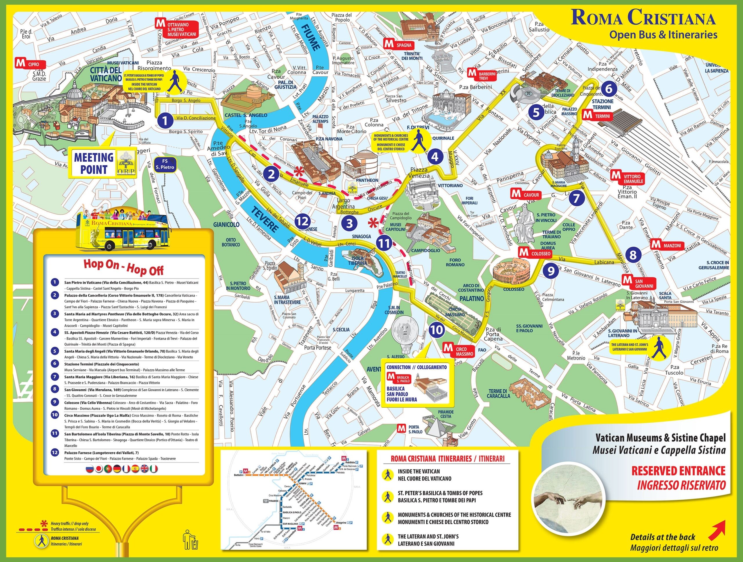 Tourist Map Of Rome City Centre Ontheworldmap